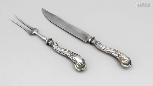 Two-piece carving set, German,