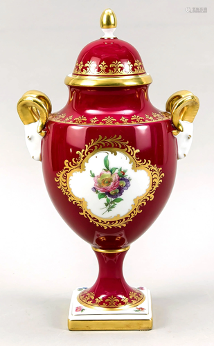 Lidded vase, Kaiser, Bavaria,