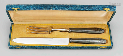 Two-piece carving set, France,