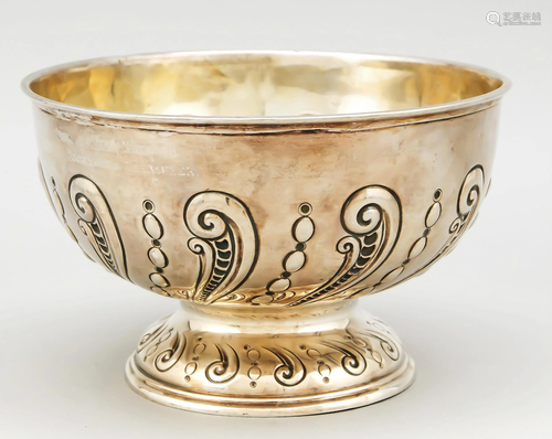 Round footed bowl, England, 18