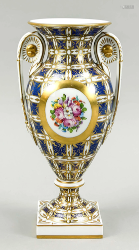 Amphora vase, Potschappel, Dre