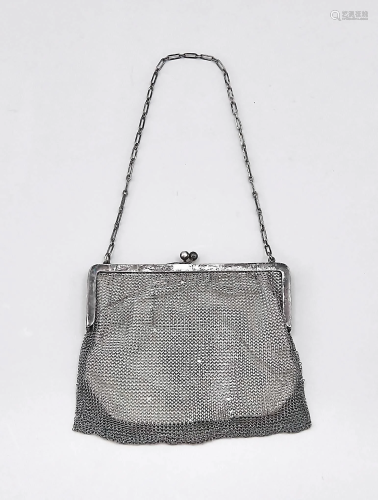 Evening bag, 20th century, sil