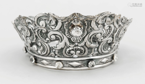Crown, around 1900, silver tes