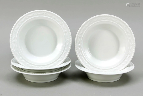 Five compote bowls, KPM Berlin