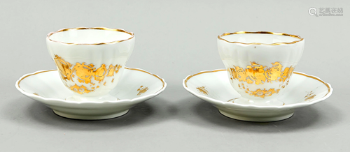 Two cups with saucers, Krister