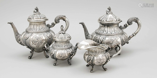 Four-piece coffee and tea pot,