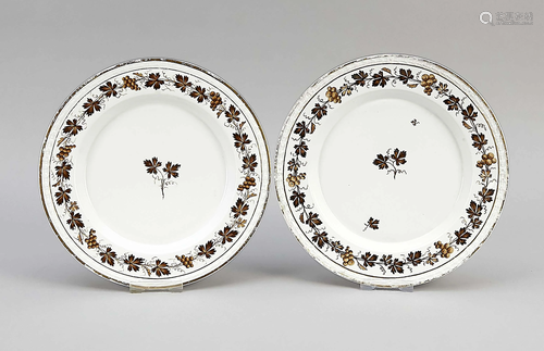 Two plates, FÃ¼rstenberg, 18th,