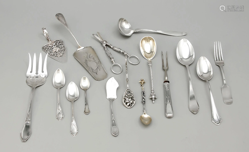 Ca. 44 pieces of cutlery, 19th