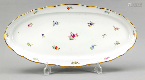 Large fish plate, Meissen, kno