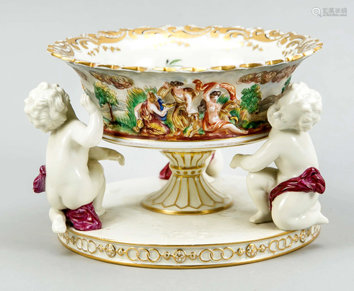 Round top bowl, Capodimonte, I