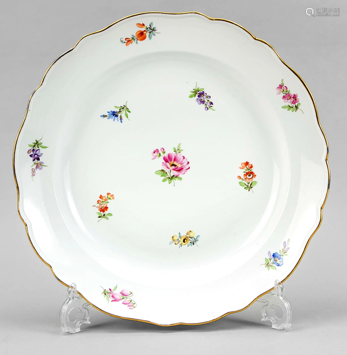 Large round bowl, Meissen, kno