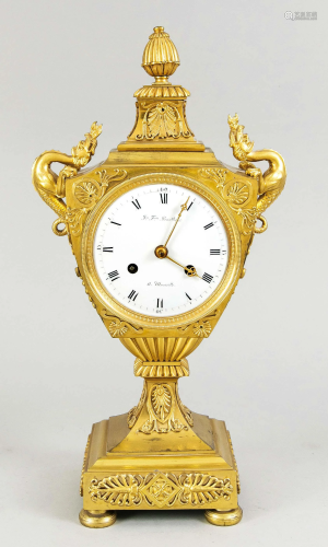 French. Vase clock, 1st half 1