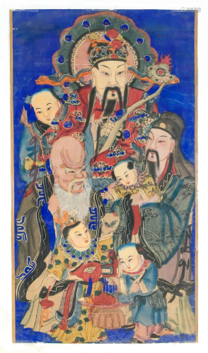 Large imperial painting, China