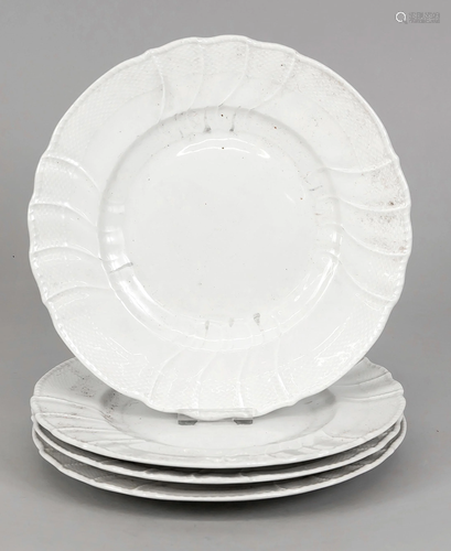 Four place plates, KPM Berlin,