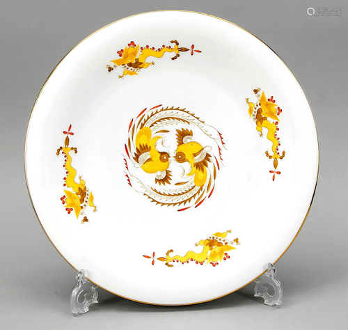 Large wall plate, Meissen, mar