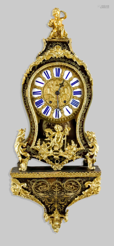 Boulle style console clock, 2n