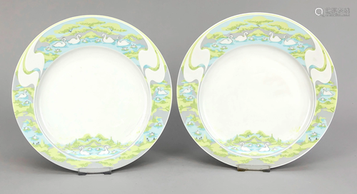 Pair of wall plates, Rosenthal