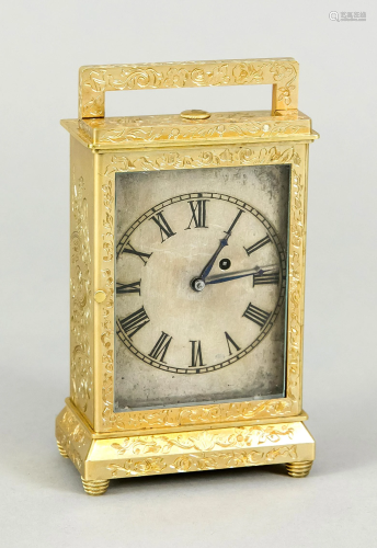 French. Travelling clock engra