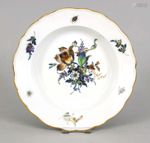 Deep plate, Meissen, mark 1850