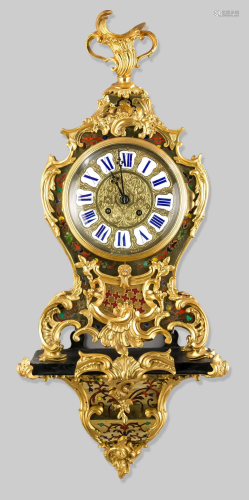 Boulle clock, polychrome, mark