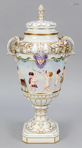 Lidded vase, KPM Berlin, early