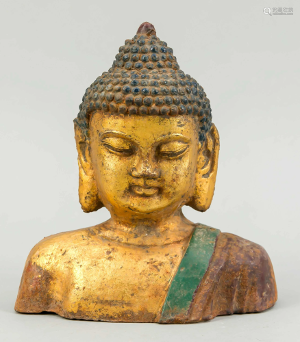 Buddha bust, China, 19th c., c