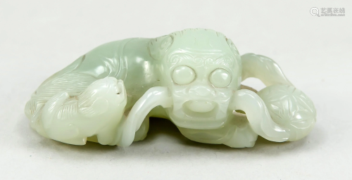 Figural jade carving, China, p