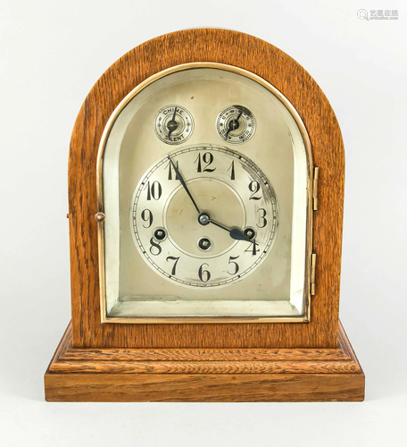 Table clock wood oak Junghans,