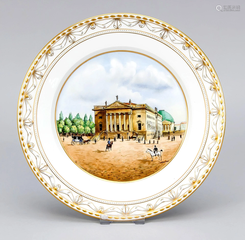 View plate with opera house, K