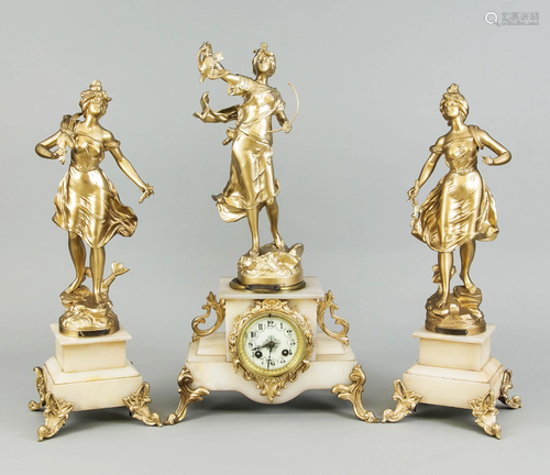 3-piece figural pendulum Franc