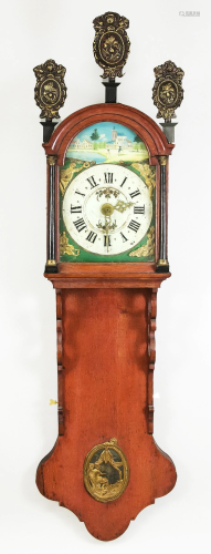 Frisian half-case clock, 19th