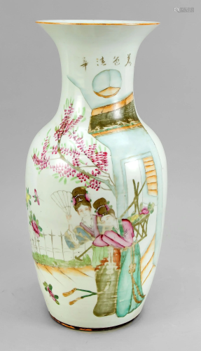 Famille Rose vase, China, 19th