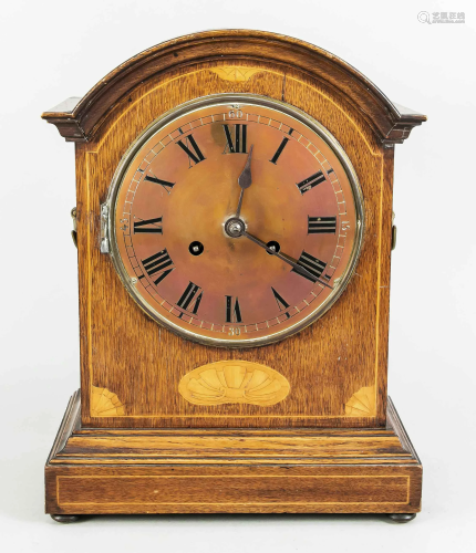 Art Nouveau table clock with f