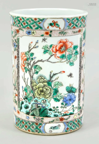 Famille Verte brush cup, China