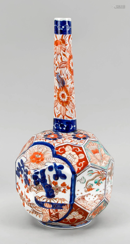 Faceted bottle vase, Japan, 18