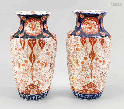 Pair of Imari vases, Japan, 19