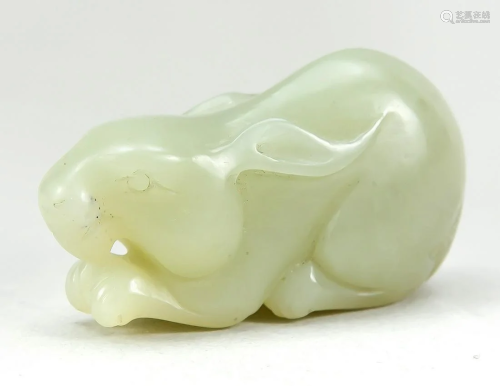Small jade carving in the shap