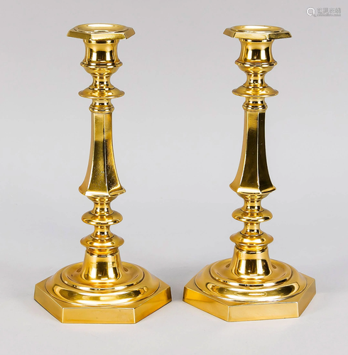 Pair of candlesticks, 20th c.