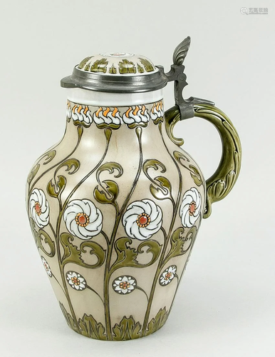 Art Nouveau jug, around 1900,