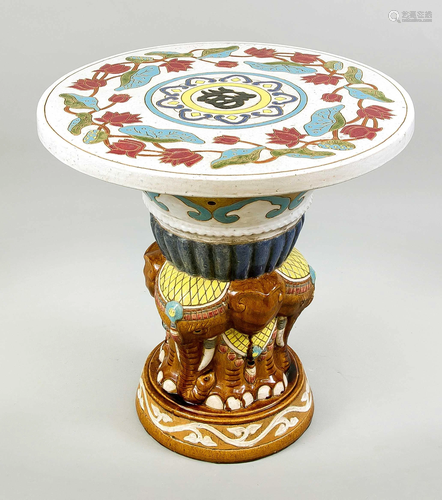 Garden table, probably China,