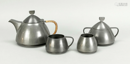 Art Deco tea set, around 1930,