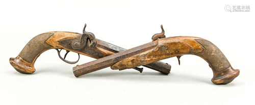 Pair of dueling pistols, w. 18