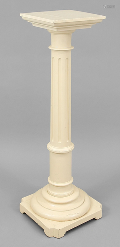 Large floral column, late 19th