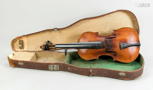 Violin in case, 19th c., more