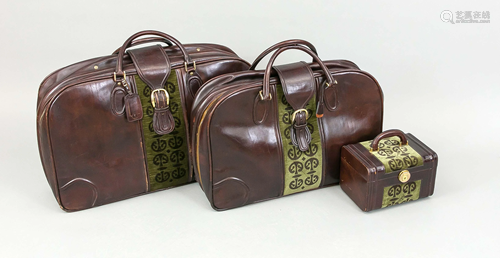 Bags set, 2nd h. 20th c., cons