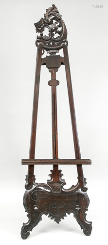 Easel, end of 19th c., mahogan