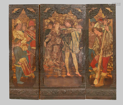 Large Renaissance-style screen