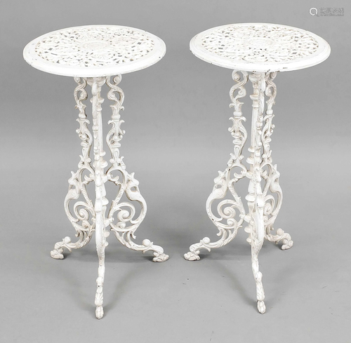 Pair of small tables, 19th/20t