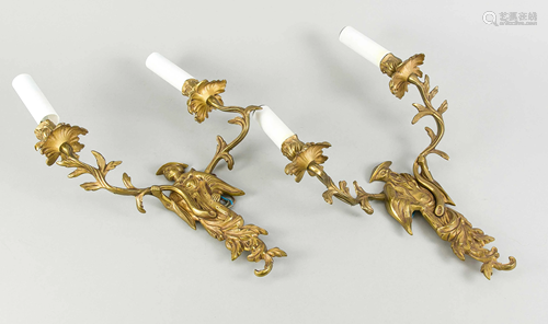 Pair of chinoiserie sconces, l