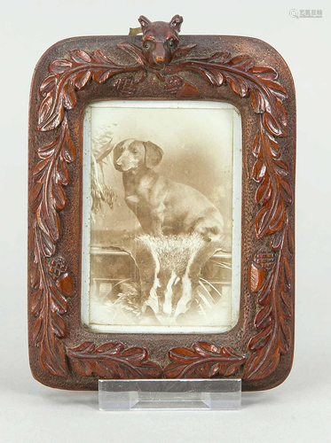 Hunting photo frame, around 19